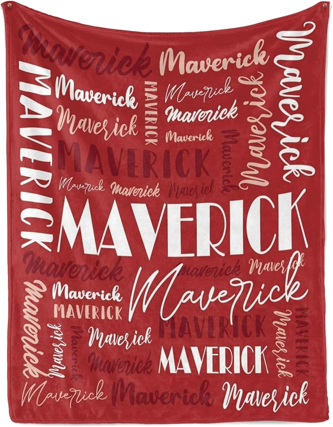 Name Blanket Personalized Blanket for Adult Kids Flannel Customize Throw Blanket Custom (Color 16, 40 x 50 Inches)