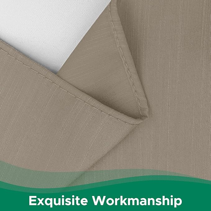 Biscaynebay Wrap Around Bed Skirts for Twin & Twin XL Beds 15" Drop, Taupe Adjustable Elastic Dust Ruffles Easy Fit Wrinkle & Fade Resistant Silky Luxurious Fabric Machine Washable