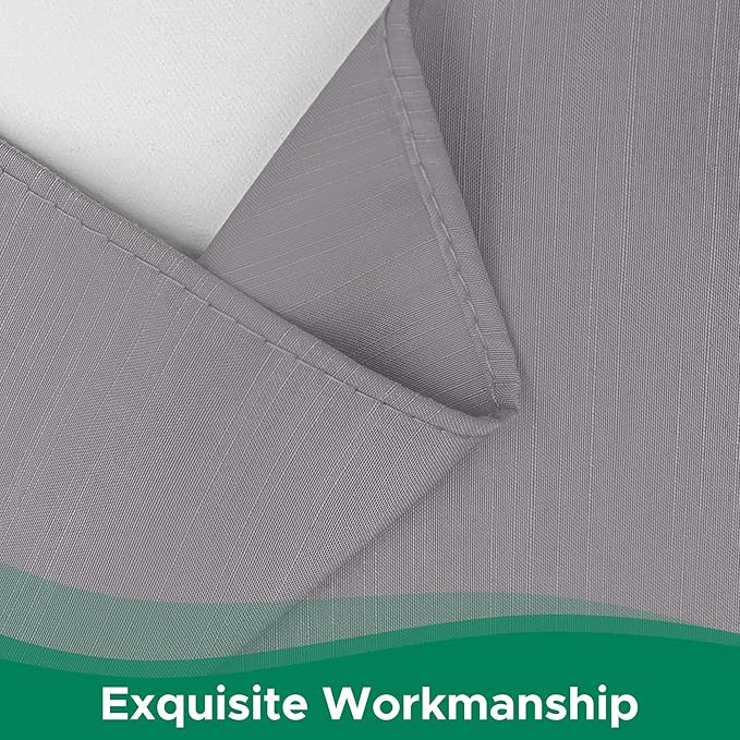 Biscaynebay Wrap Around Bed Skirts for Full & Full XL Beds 16" Drop, Silver Grey Adjustable Elastic Dust Ruffles Easy Fit Wrinkle & Fade Resistant Silky Luxurious Fabric Solid Machine Washable