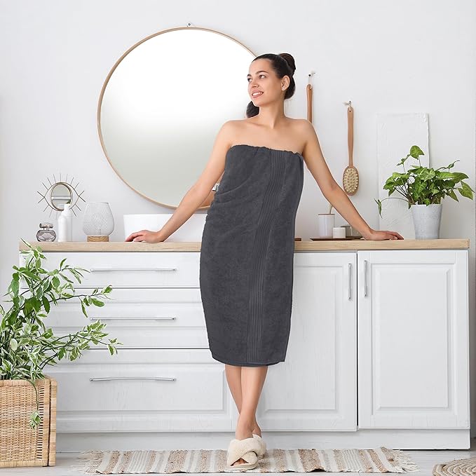 Utopia Towels - Luxurious Jumbo Bath Sheet - 600 GSM 100% Cotton Highly Absorbent and Quick Dry Extra Large Bath Towel - Super Soft Hotel Quality Towel (35 x 70 Inches, Grey) (8 Pack)