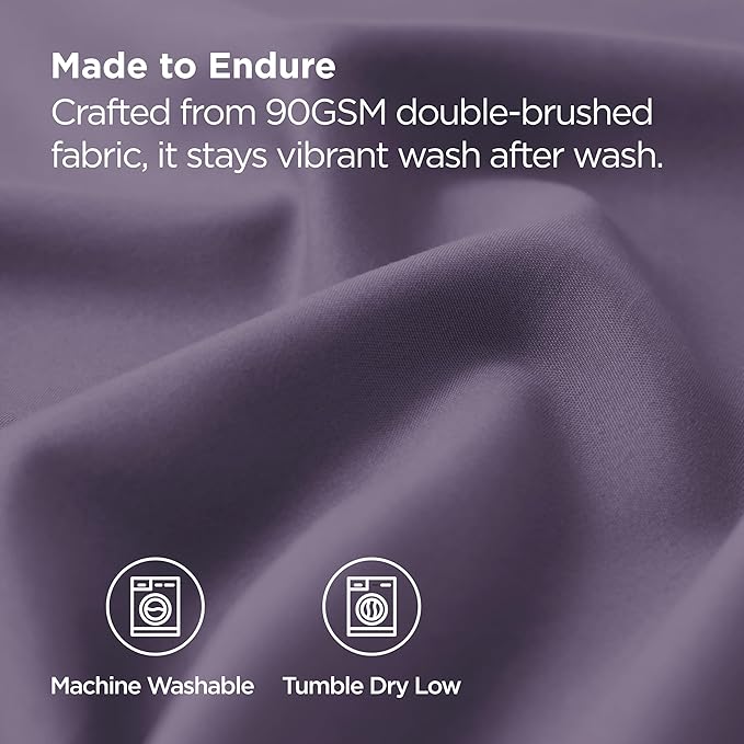 Bedsure Queen Pillow Cases Set of 2 - Grayish Purple Brushed Microfiber Pillowcase 2 Pack, Super Soft and Cozy Pillow Case Covers with Envelope Closure, Wrinkle, Fade and Stain Resistant, 20x30 Inches