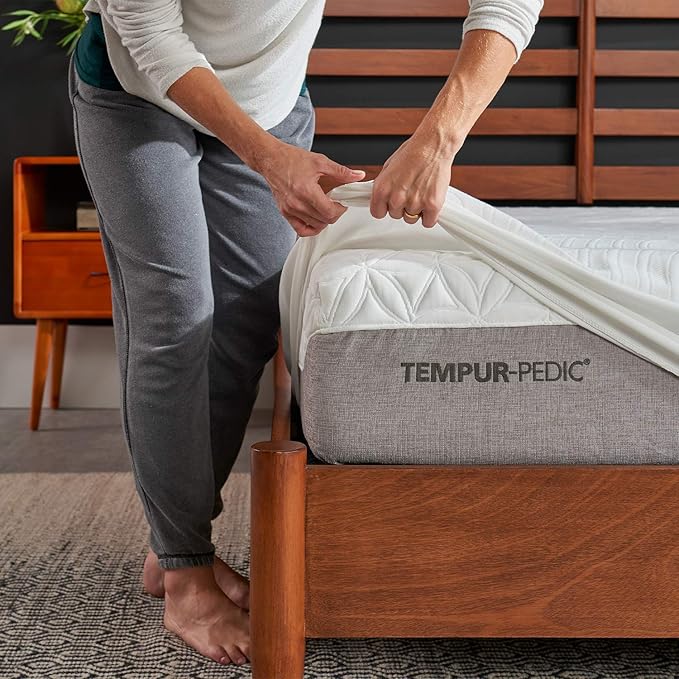 Tempur-Pedic TEMPUR-Protect Waterproof Mattress Protector, King, White