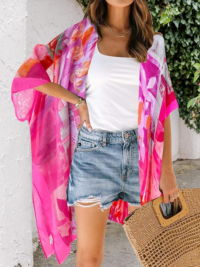 Moss Rose Women Summer Bikini Kimono Bathing Suit Cover Ups for Swimwear