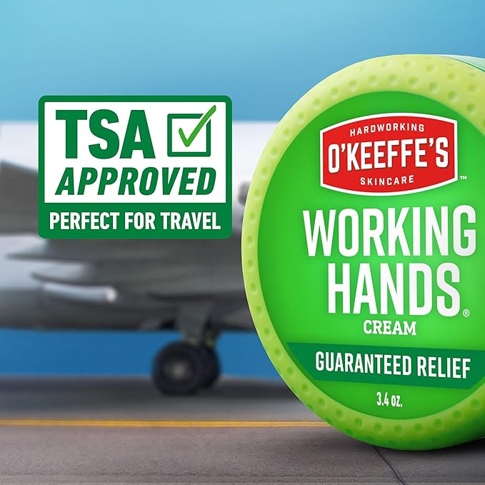 O'Keeffe's Working Hands Hand Cream for Extreme Dryness - 3.4 oz Jar (12 Pack) - Repairing Skincare for Cracked, Dry Hands