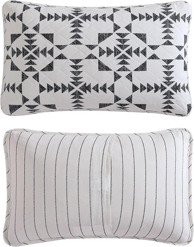 Eddie Bauer - King Quilt Set, Reversible Cotton Bedding with Matching Shams, Luxurious Bedding Set (Arrowhead Charcoal, King)