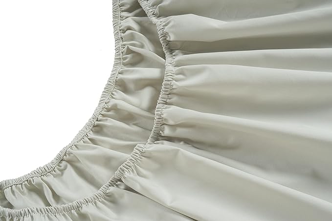 LANE LINEN Extra Long Twin Sheets – 450 Thread Count 100% Cotton Sheets, Soft Sateen Weave, Cooling & Fade-Resistant, 15” Deep Pocket Twin XL Sheet Set, Moonstruck