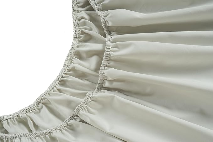 LANE LINEN Full Bed Sheets Set – 450 Thread Count Cooling Cotton Sheets, Soft & Comfy Sateen Weave, 15” Deep Pocket Fully Elasticized Fitted Sheet, Machine Washable, Moonstruck