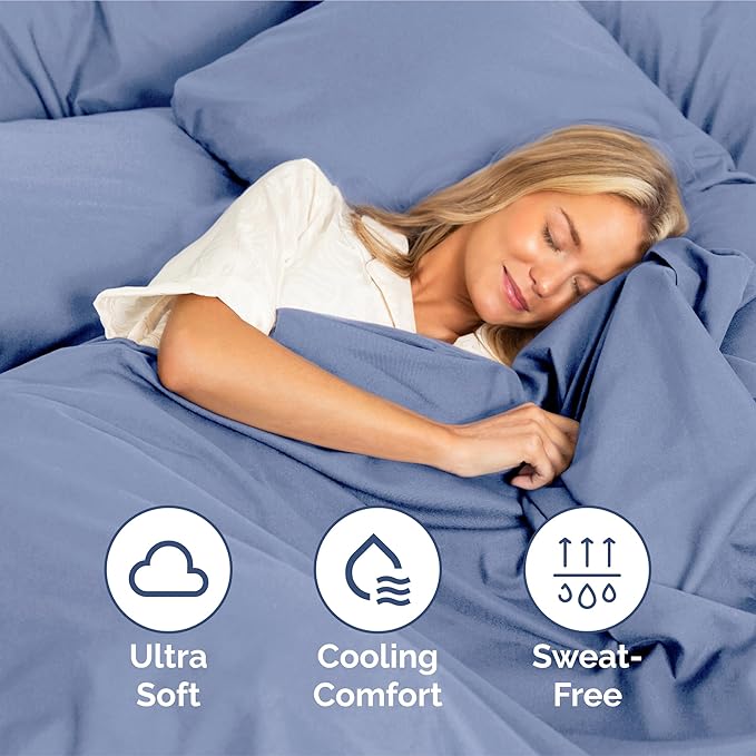 Split King Size 5 Piece Sheet Set - Extra Soft, Breathable & Cooling Sheets - Hotel Luxury Bed Sheets for Women & Men - Deep Pockets, Easy-Fit & Wrinkle-Free Sheets - Dusty Purple Oeko-Tex Bed Sheets