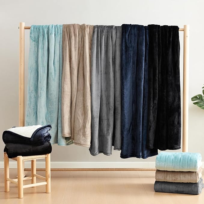 EHEYCIGA Heated Blanket Electric Blanket Twin - Heating Blanket with 9 Heating Levels & 10 Hours Auto Off, Soft Cozy Sherpa Washable Blanket with Fast Heating, 62 x 84 Inches