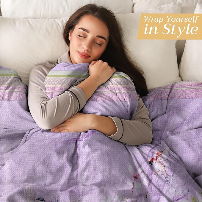 Maison d' Hermine Throw Blanket for Couch Lightweight Soft Warm Breathable Cotton Throw Blankets for Bed Girls Boys Women Men Gifts Sofa Travel Living Room Chair Bedding (60"x80", Magnolia Mornings)