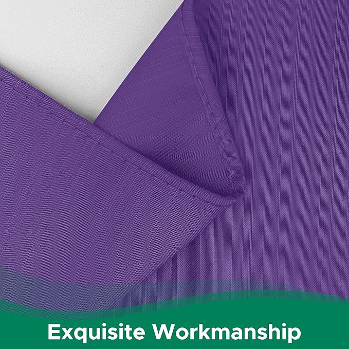 Biscaynebay Wrap Around Bed Skirts for King & Cal King Beds 15" Drop, Purple Adjustable Elastic Dust Ruffles Easy Fit Wrinkle & Fade Resistant Silky Luxurious Fabric Machine Washable