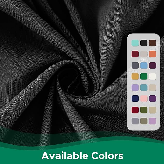 Biscaynebay Wrap Around Bed Skirts for King & Cal King Beds 21" Drop, Black Adjustable Elastic Dust Ruffles Easy Fit Wrinkle Resistant Silky Luxurious Fabric Machine Washable