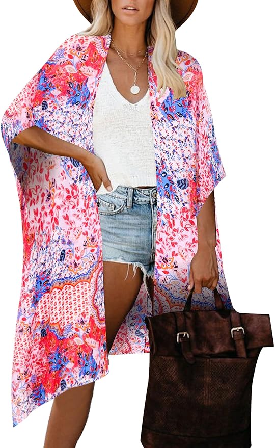 Moss Rose Women Summer Bikini Kimono Bathing Suit Cover Ups for Swimwear