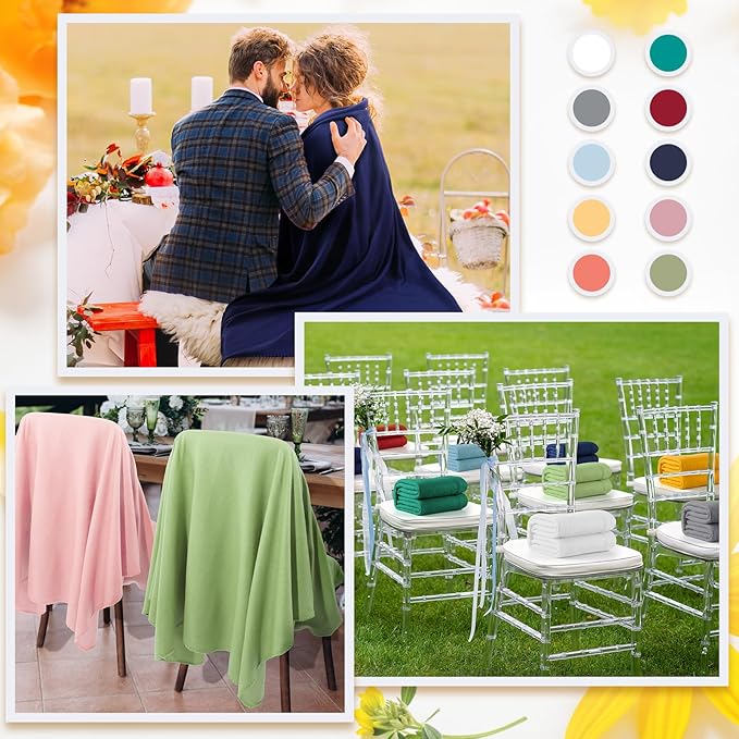 Kinlop Fleece Blanket Bulk 60 x 50 Inch Soft Lightweight Fleece Cozy Blanket Warm Throw Plush Pet Throw for Bed Couch Sofa Home Office Wedding Gifts Travel Camping(Classic Colo,80 Packs)