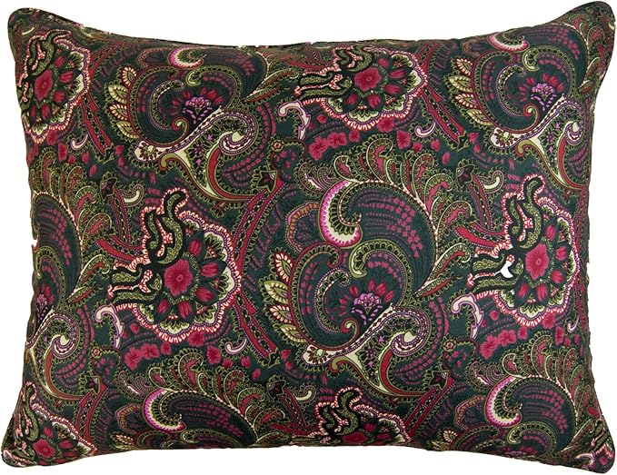 Donna Sharp Contemporary Polyester Quilt Bedding Set with Spice Postage Stamp Design - 3-Piece Full/Queen Size Quilt Set, Includes Quilt, and Two Pillow Shams Perfect for Any Decor Theme