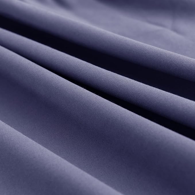 TSUTOMI Navy Blue Bed Skirt Full Size Ruffled Bed Skirt with Split Corners, Full Bed Skirt 12 Inch Drop, Full Size Bed Skirt Black for Ruffled Bed Skirt with Split Corners, Bed Skirt Full Size