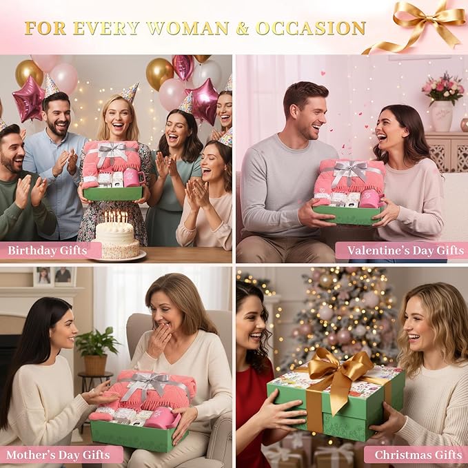 Birthday Gifts for Women,Self Care Gifts Get Well Soon Gift Baskets,Sympathy Gifts,Spa Gift Set,Thinking of You,Thank You, for Best Friend Mom Wife Sister Grandma