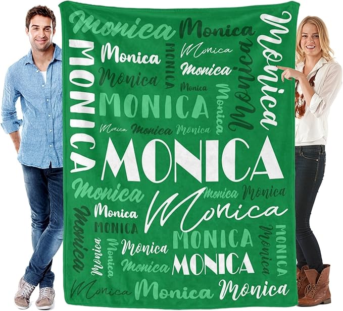 Name Blanket Personalized Blanket for Adult Kids Flannel Customize Throw Blanket Custom (Color 22, 50 x 60 Inches)