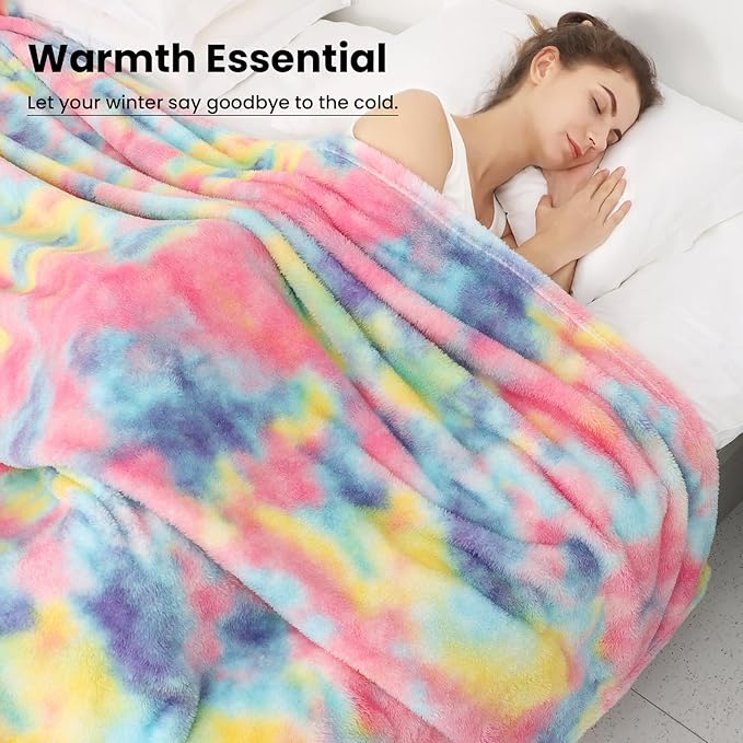 Fleece Throw Blanket Cozy Soft Lightweight Throw Blankets Warm Plush Colorfull fall blankets and throws Couch Sofa Bed Camping Travel Picnic Outdoor Blanket Bedding Kid Baby Boys Girls Adults 60x80 in