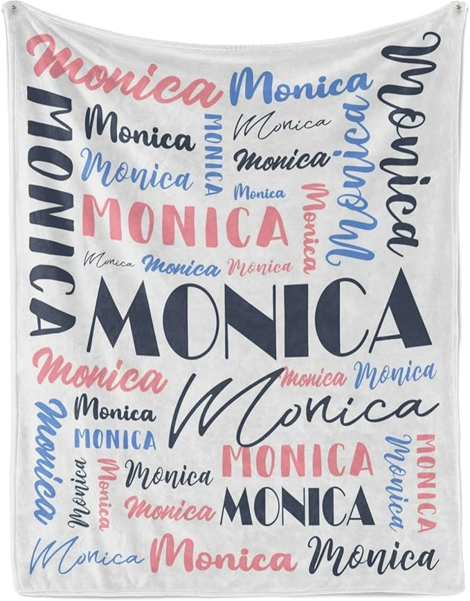 Name Blanket Personalized Blanket for Adult Kids Flannel Customize Throw Blanket Custom (Color 10, 60 x 80 Inches)
