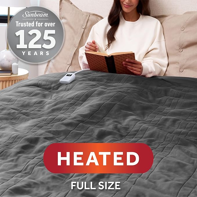 Sunbeam Royal Posh Night Fog Heated Blanket - Full