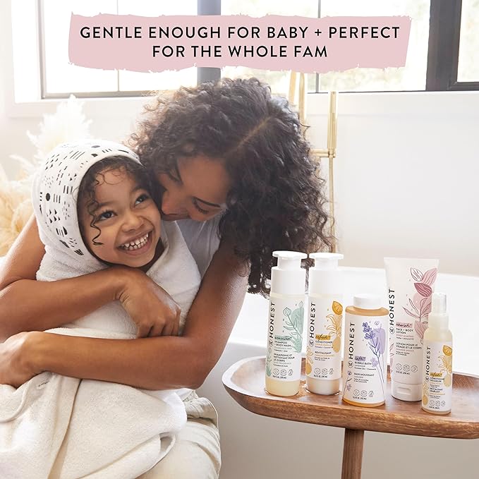 The Honest Company Foaming Bubble Bath Gentle Tear-Free Hypoallergenic Baby Wash with Naturally Derived Ingredients Lavender Calm 12 fl oz