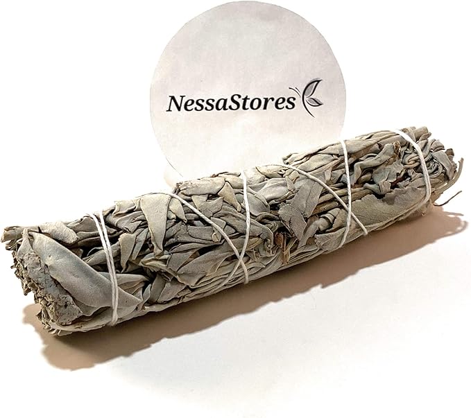 NESSASTORES - California White Sage Smudge Stick Incense 6" Bundle #JC-162 (3 pcs)