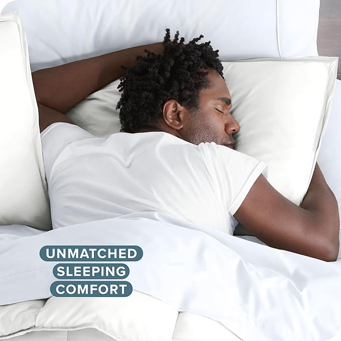 Bare Home Bedding Duvet Cover Oversized Queen - Premium 1800 Super Soft Collection - Lightweight, Cooling - Soft Breathable Bedding Duvet Cover (Oversized Queen, Cream)