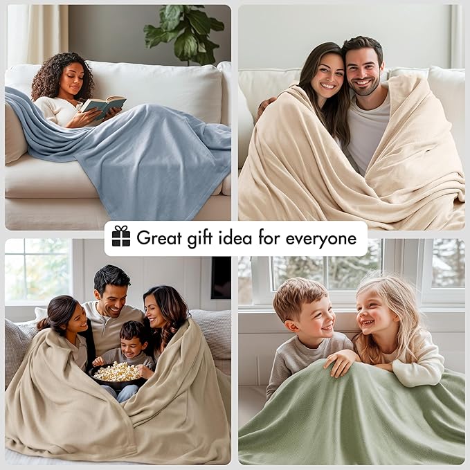 Madison Park Queen Size Blanket, 70% Rayon Bamboo-Based, 30% Cotton, Breathable for Hot Sleepers Menopause, Ultra Soft and Snag-Resistant, Summer Blanket for Bed or Couch, Queen 90"x90" Grey