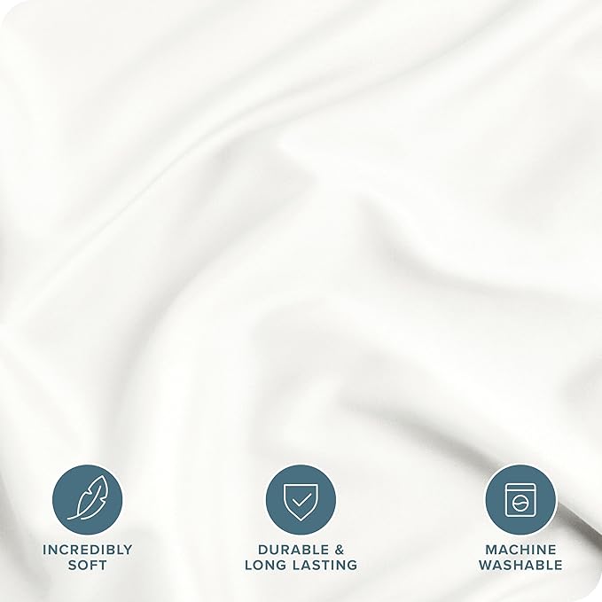 Bare Home Bedding Duvet Cover Oversized Queen - Premium 1800 Super Soft Collection - Lightweight, Cooling - Soft Breathable Bedding Duvet Cover (Oversized Queen, Cream)