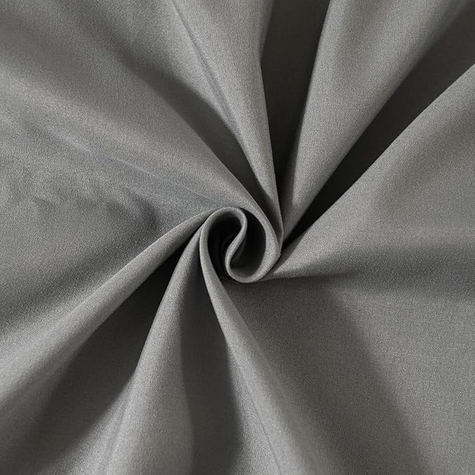 Grey Bed Skirt Queen Size Ruffled Bed Skirt with Split Corners, Queen Bed Skirt 12 Inch Drop, TSUTOMI Queen Size Bed Skirt Grey for Ruffled Bed Skirt with Split Corners, Bed Skirt Queen Size
