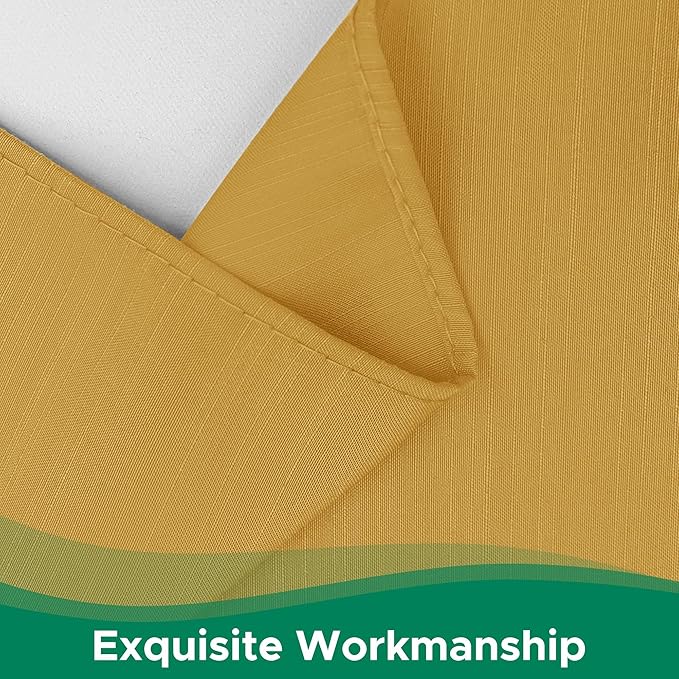 Biscaynebay Wrap Around Bed Skirts for Queen Size Beds 18" Drop, Christmas Gold Adjustable Elastic Dust Ruffles Easy Fit Wrinkle Resistant Silky Luxurious Fabric Machine Washable