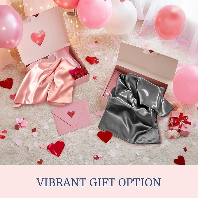 BEDELITE Satin Pillowcase for Hair and Skin, Super Soft and Cooling Similar to Silk Pillow Cases 2 Pack with Envelope Closure, Gift for Women Men(13"x18" Toddler Size, Haze Blue)