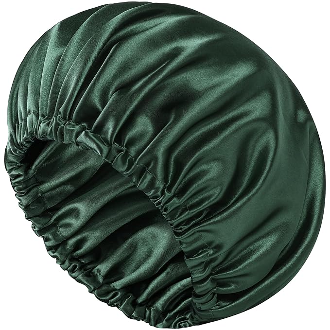 Satin Bonnet Double Layer Silk Bonnet for Sleeping Women Hair Care for Natural Curly