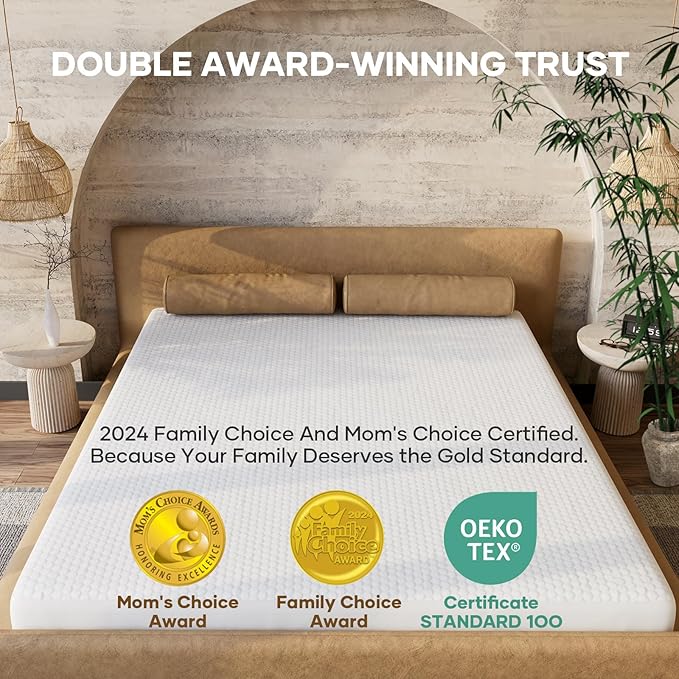 OhGeni 100% Waterproof Mattress Protector, California King Pad, Fits 6"-20" Mattresses Deep Pocket, Cooling for Taller Person, Breathable Fitted Sheets, Soft Bed Cover, Noiseless, Machine Washable