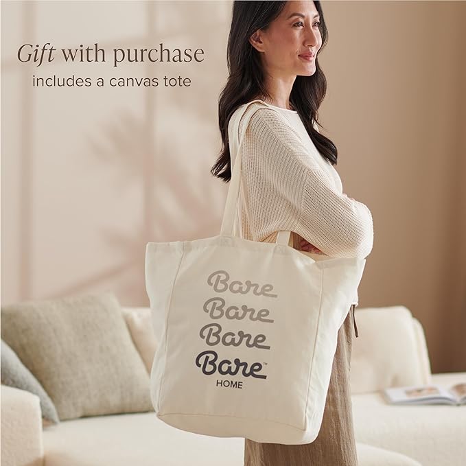 Bare Home 100% Rayon Made from Bamboo Split Head Flex King Sheet Set - 4 Piece Bedding Set - Deep Pockets - Breathable - Easy Fit - Bedding Sheets & Pillowcases (Split Head Flex King, Light Pink)