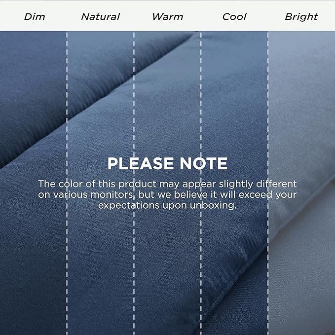 Bedsure Comforter Duvet Insert - Quilted Comforters Oversize Queen, All Season Duvet, GentleSoft Down Alternative Bedding, with 8 Tabs, Gifts for Women/Men, Dark Slate Blue, Oversize Queen 98x98Inche