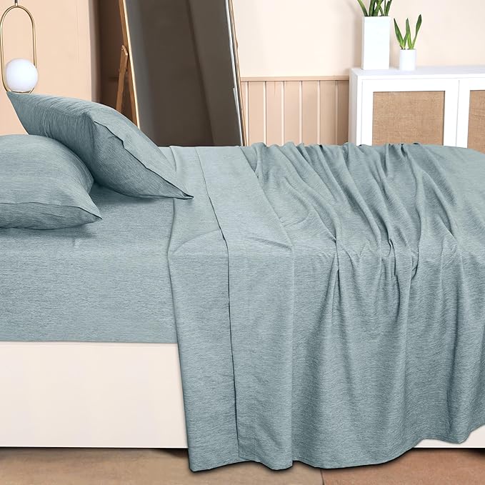 Utopia Bedding King Sheet Set – 4 Piece Bed Sheets for King Size Bed, Soft and Breathable Microfiber, Includes 1 Fitted Sheet, 1 Flat Sheet and 2 Pillowcases (Heather Grey)