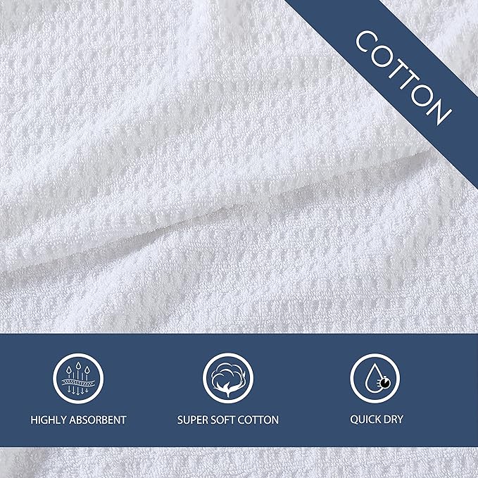 Tommy Bahama - Bath Towels, Highly Absorbent & Soft Bathroom Essentials, Low Linting & Fade Resistant, Oeko-Tex Certified (Northern Pacific White, 2 Piece)
