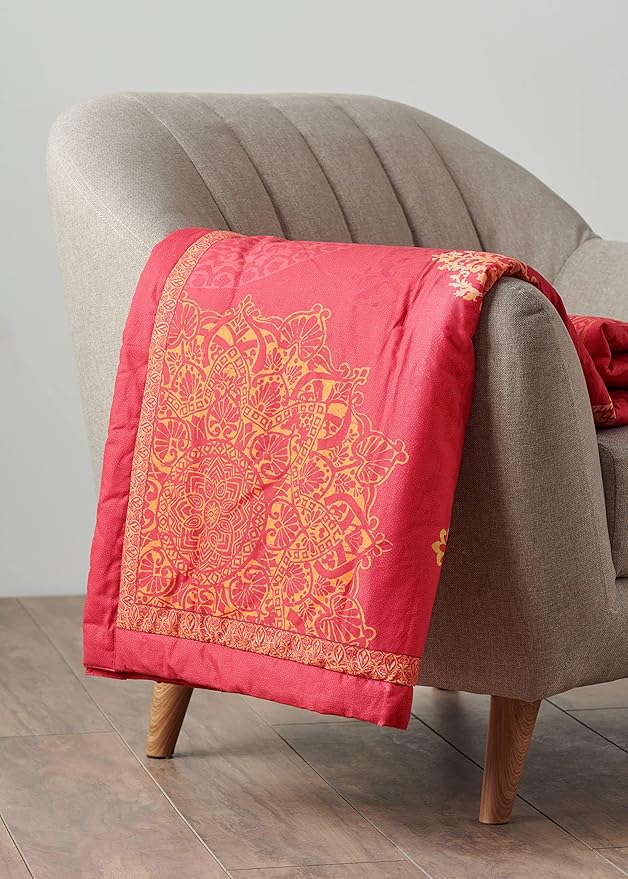 Maison d' Hermine Throw Blanket for Couch Lightweight Soft Warm Breathable Cotton Throw Blankets for Bed Girls Boys Women Men Gifts Sofa Travel Living Room Chair Bedding (60"x80", Versailles)