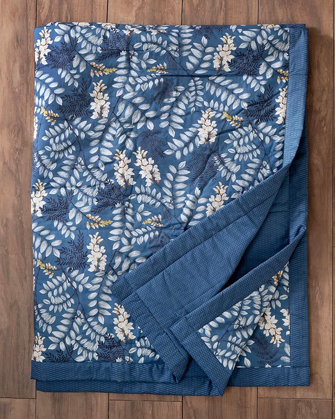 Maison d' Hermine Throw Blanket for Couch Lightweight Soft Warm Breathable Cotton Throw Blankets for Bed Girls Boys Women Men Gifts Sofa Travel Living Room Chair Bedding (50"x60", Feuillage)