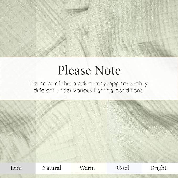 Salt Earth -100% Cotton Muslin Throw Blanket Gauze Blanket 50"X70" Throw 4 Layered for Couch, Bed, Living Room, Home, Lightweight & All Season, Blankets & Throws, Easy wash, Skin Friendly (Sea Foam)