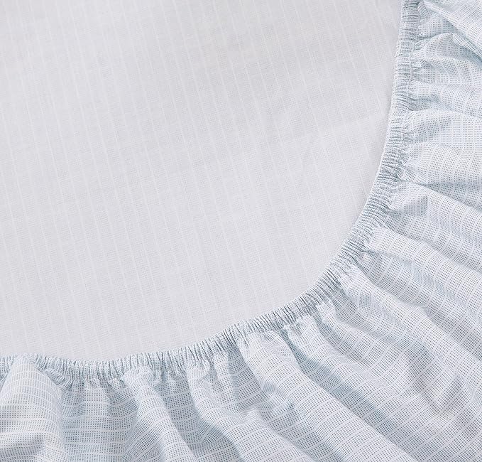 Tommy Bahama - Queen Sheets, Cotton Percale Bedding Set, Crisp & Cool, Stylish Bedding Set (Ala Moana Stripe Blue, Queen)