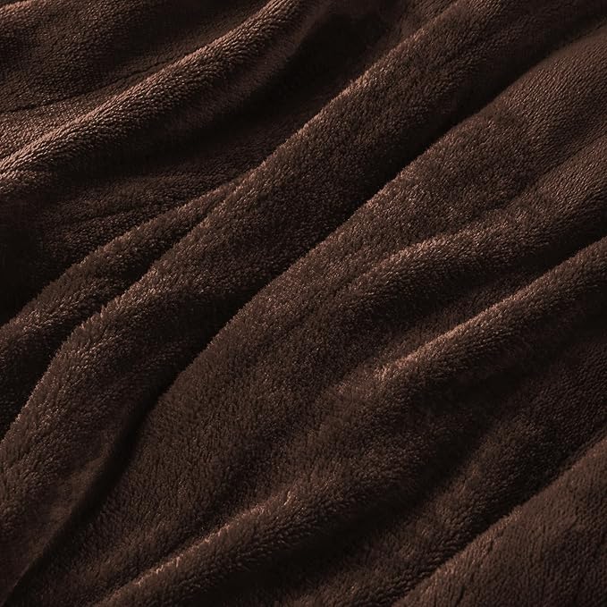 Electric Heated Blanket Queen Size 84"x 90",Dual Control Super Cozy Soft Warm with 5 Heat Levels &10 Hours Auto Off, Home Office Use & Machine Washable, Dark Brown