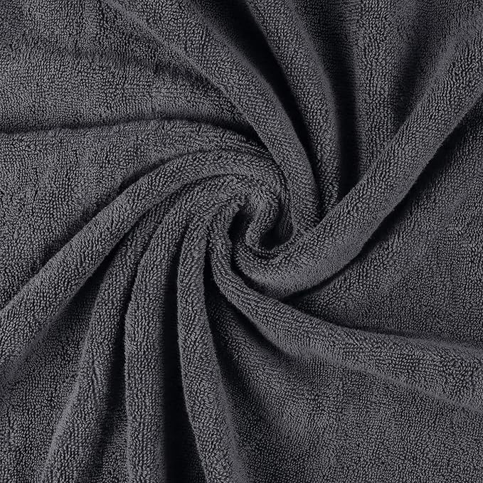 Utopia Towels - Luxurious Jumbo Bath Sheet - 600 GSM 100% Cotton Highly Absorbent and Quick Dry Extra Large Bath Towel - Super Soft Hotel Quality Towel (35 x 70 Inches, Grey) (8 Pack)
