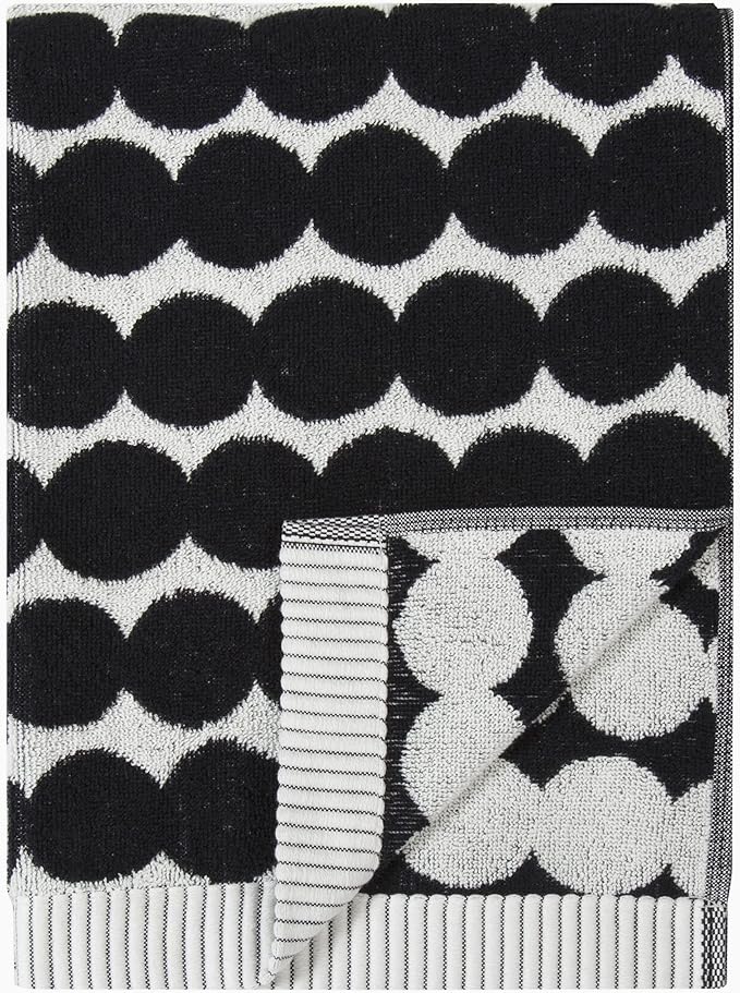 MARIMEKKO Räsymatto Terry Cotton Hand Towel – Polka Dot Patterned Hand Towels – 28 in x 20 in