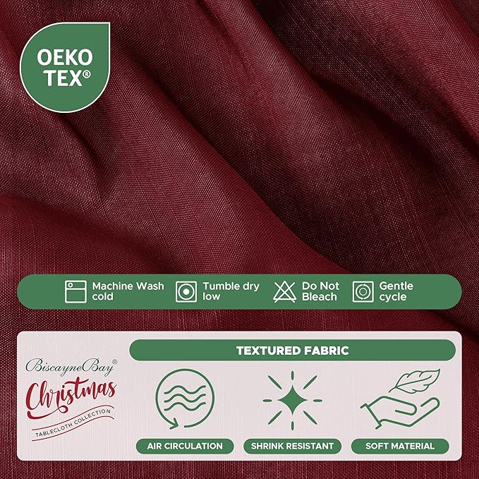 Biscaynebay Wrap Around Bed Skirts for Queen Beds 22" Drop, Burgundy Adjustable Elastic Dust Ruffles Easy Fit Wrinkle & Fade Resistant Silky Luxurious Fabric Solid Machine Washable