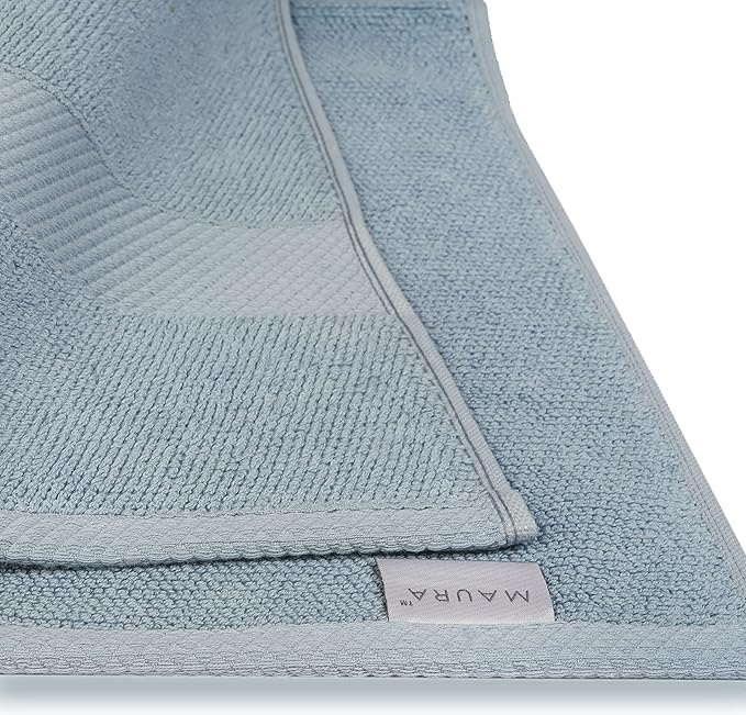 MAURA Premium Bath Sheets 100% Cotton 35x70 Oversized Ultra Absorbent Quick Dry Soft Towel Set for Bathroom Extra Large Bath Towels, Serenity Blue