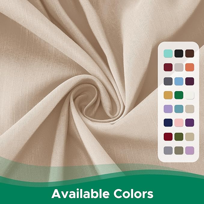 Biscaynebay Wrap Around Bed Skirts for Queen Beds 16" Drop, Sand Adjustable Elastic Dust Ruffles Easy Fit Wrinkle Resistant Silky Luxurious Fabric Machine Washable