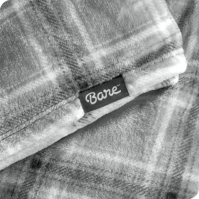 Bare Home Fleece Blanket - King Size - Ultra-Soft Lightweight for Bed, Sofa, and Couch - Luxury Microplush - Cozy Warm Blanket (King, Tartan Plaid)